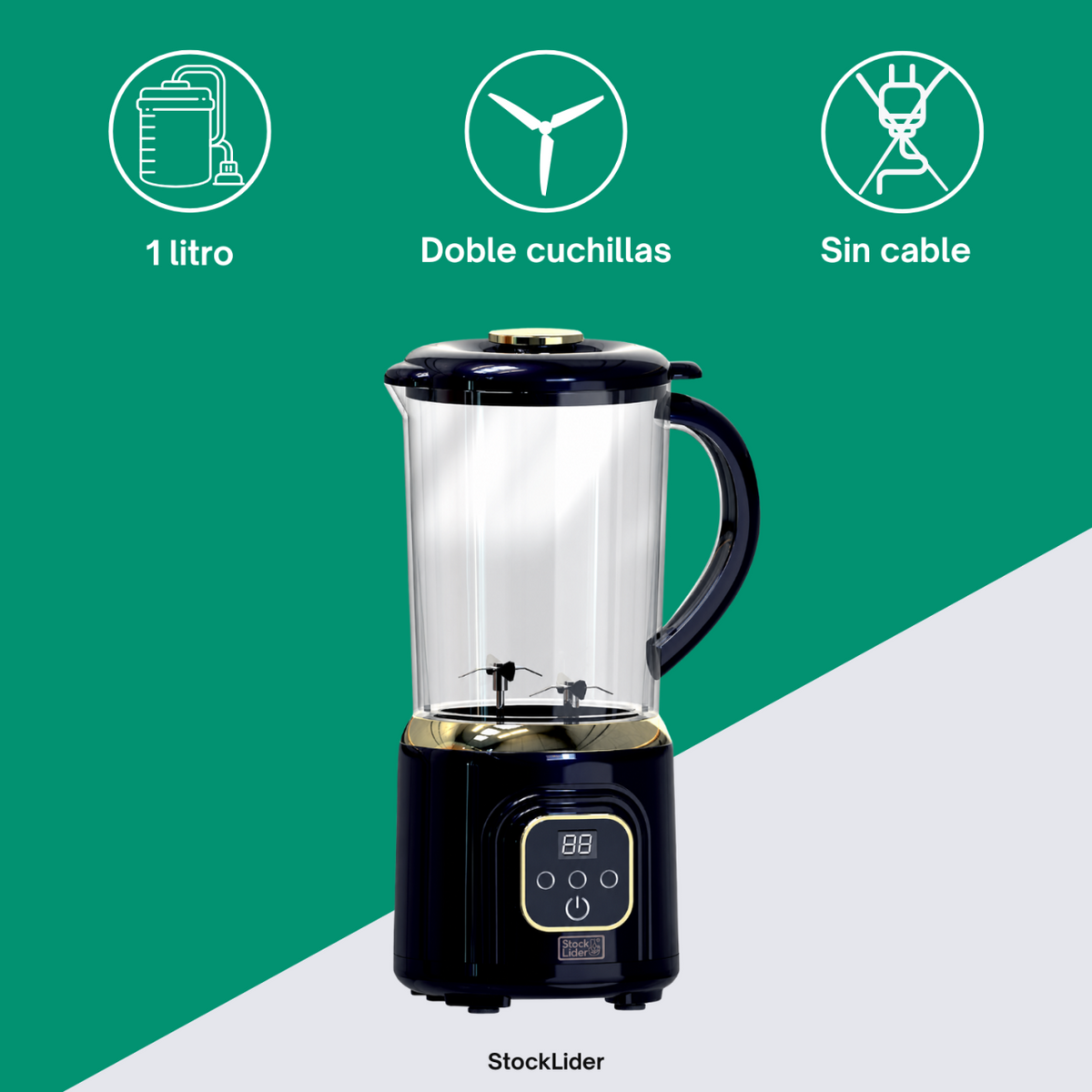 Batidora de vaso pantalla LCD