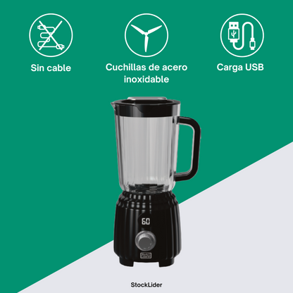 Batidora de vaso 600ml sin cable