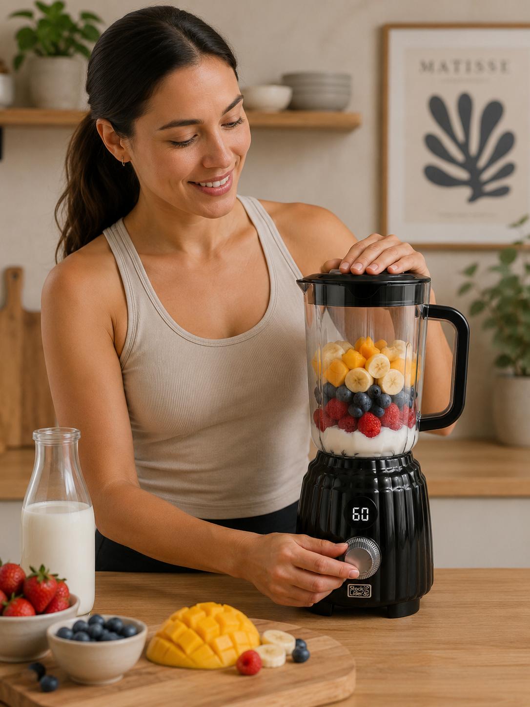 Batidora de vaso 600ml sin cable