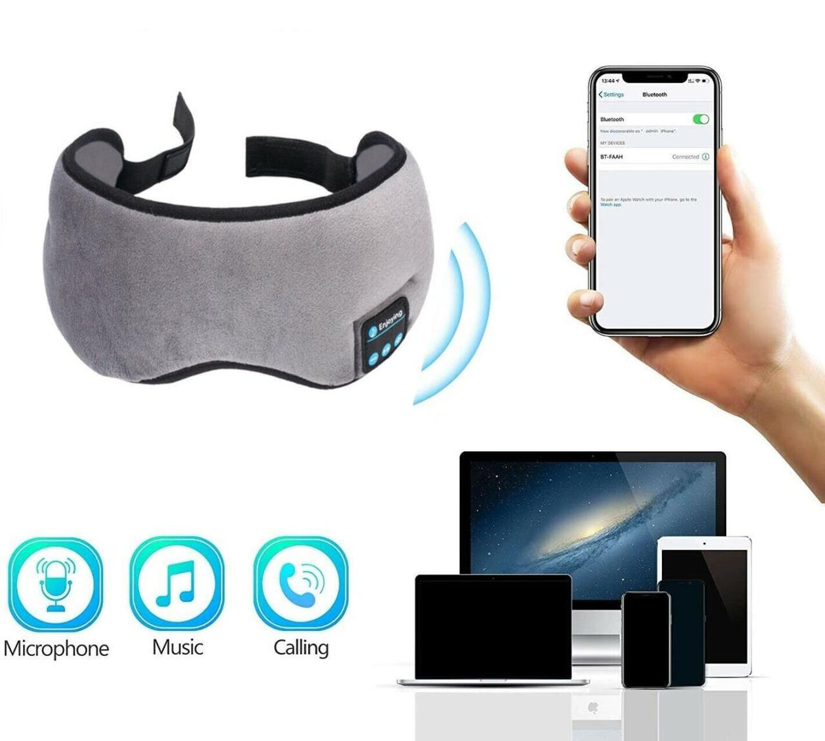 Antifaz BLUETOOTH para dormir