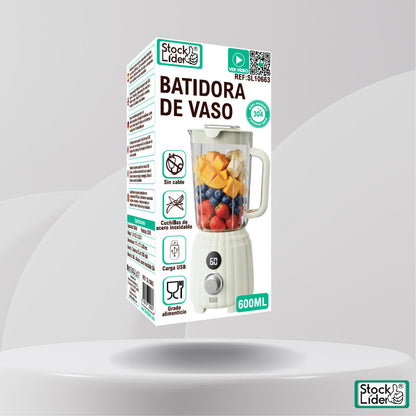 Batidora de vaso 600ml sin cable