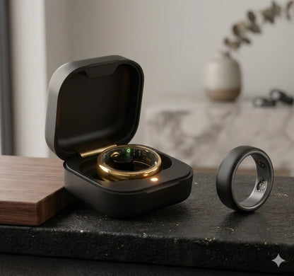 Anillo Inteligente QRing AURAPRO + Estuche de carga