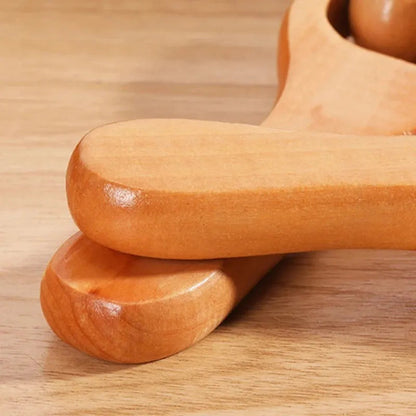 Versatile Wooden Roller Massager